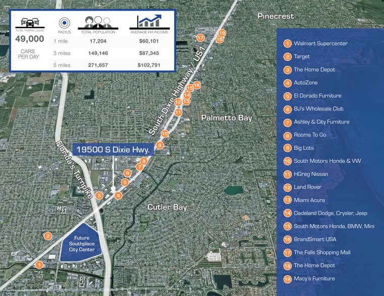 More Photos Of 19500 S Dixie Hwy, Miami Office For Lease