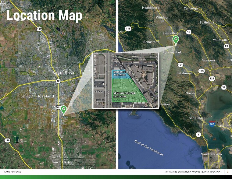 More Photos Of 3114-3122 Santa Rosa Ave, Santa Rosa Land For Sale