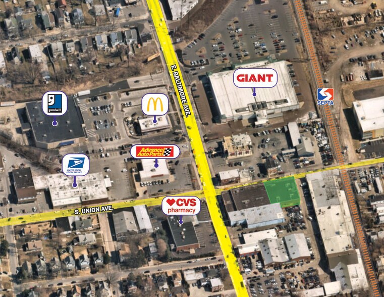 More Photos Of 130 E Baltimore Ave, Lansdowne General Retail For Sale