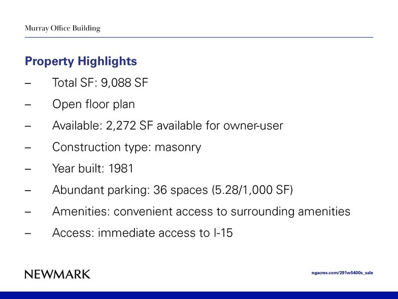 More Photos Of 291 W 5400 S, Murray Office For Lease