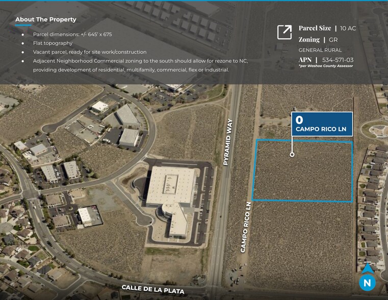 More Photos Of 0 Campo Rico, Sparks Land For Sale