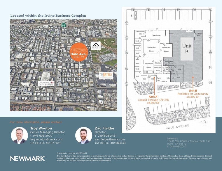 More Photos Of 16692 Hale Ave, Irvine Warehouse For Sale