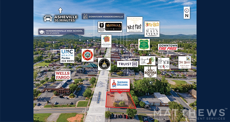 More Photos Of 320 S Main St, Hendersonville General Retail For Sale