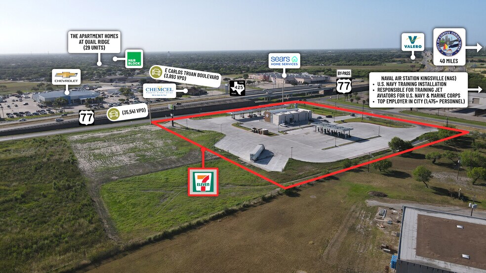 More Photos Of SEC US Hwy. 77 & Carlos Truan blvd, Kingsville Service Station For Sale