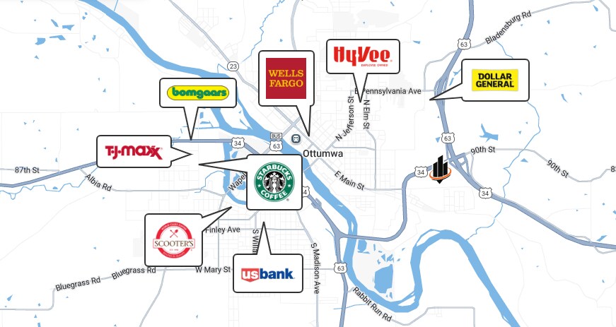More Photos Of Hwy 63 and 34 Exchange hwy, Ottumwa Land For Sale