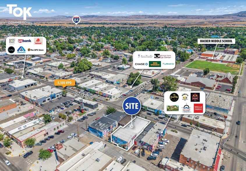 More Photos Of 165 N 2nd E, Mountain Home Storefront Retail Residential For Sale