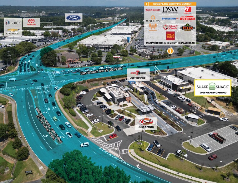 More Photos Of 845 Ernest W Barrett Pky NW, Kennesaw Fast Food For Sale