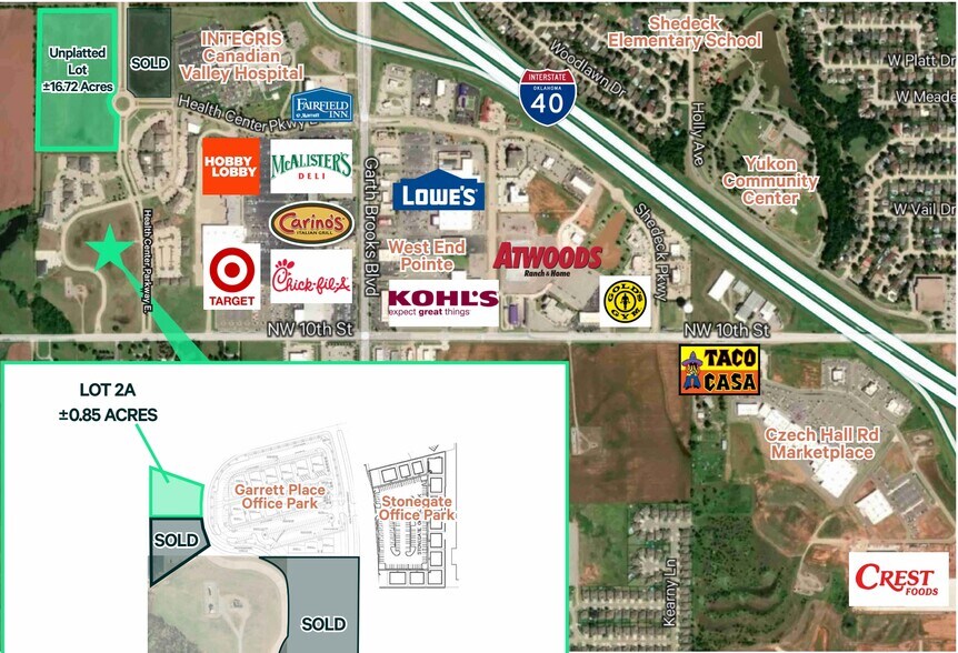 More Photos Of Health Center Pky, Yukon Land For Sale