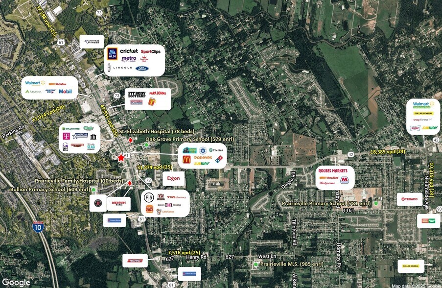More Photos Of 17227 Airline Hwy, Prairieville Land For Sale