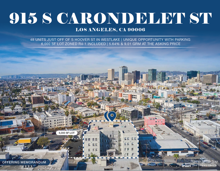 Primary Photo Of 915 S Carondelet St, Los Angeles Apartments For Sale