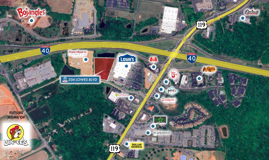 More Photos Of 204 Lowes Blvd, Mebane Land For Lease