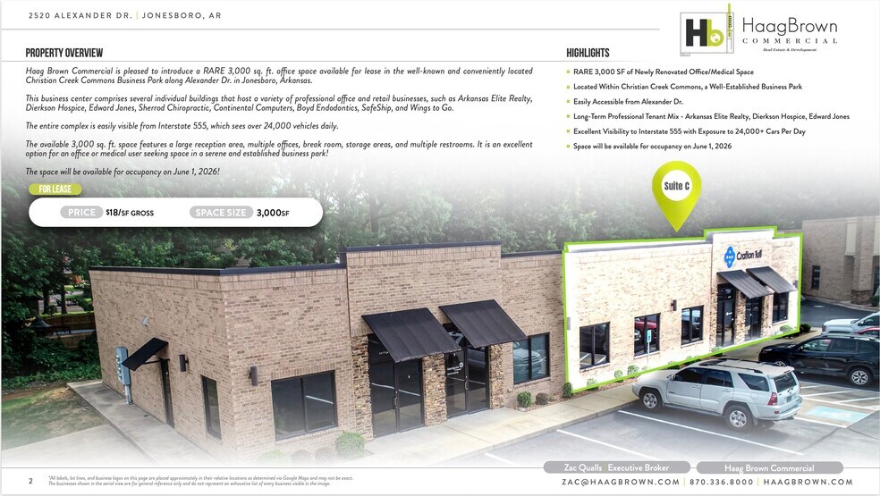 More Photos Of 2520 Alexander Dr, Jonesboro Medical For Lease