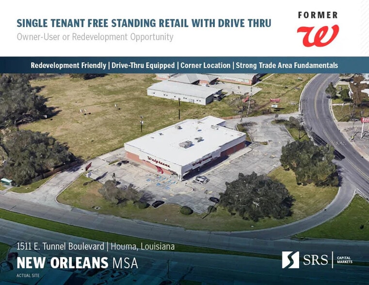 Primary Photo Of 1511 E Tunnel Blvd, Houma Drugstore For Sale