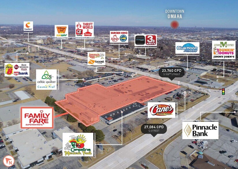 More Photos Of 5110 S 108th St, Omaha Supermarket For Lease