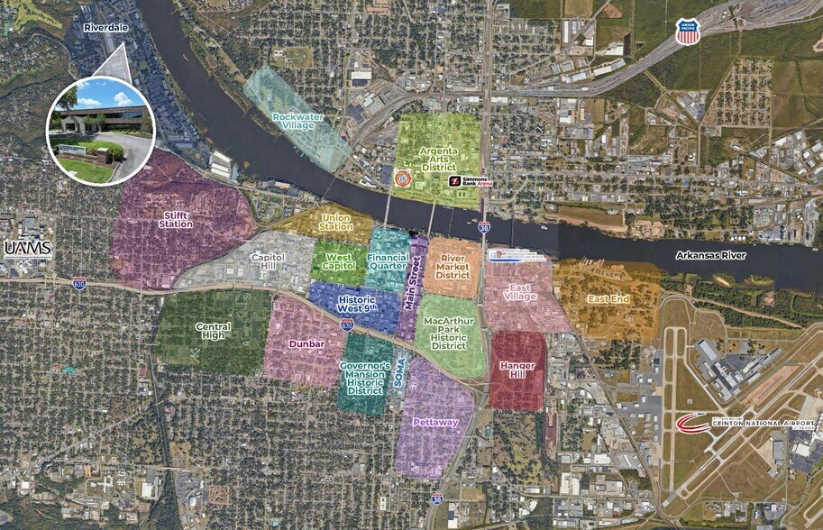 More Photos Of 2120 Riverfront Dr, Little Rock Office For Lease