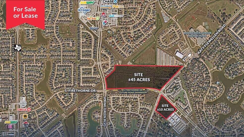 Primary Photo Of S Firethorne Dr & Katy Flewellen Rd, Katy Land For Lease