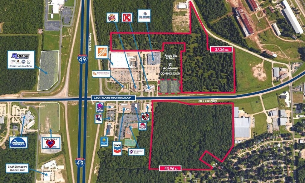 More Photos Of Bert Kouns Industrial Loop, Shreveport Land For Sale