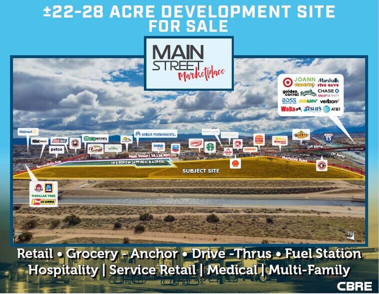 Primary Photo Of NEC I-15 & Main St, Hesperia Land For Sale