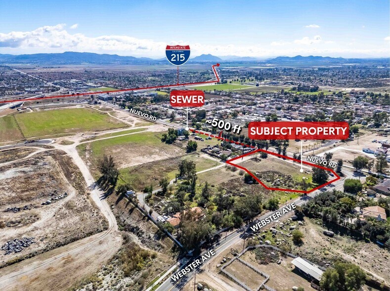 More Photos Of NE Corner of Nuevo Rd. and Webster Ave, Perris Land For Sale