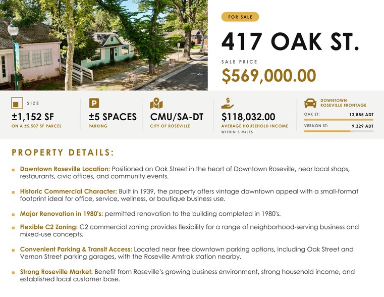 More Photos Of 417 Oak St, Roseville Office For Sale