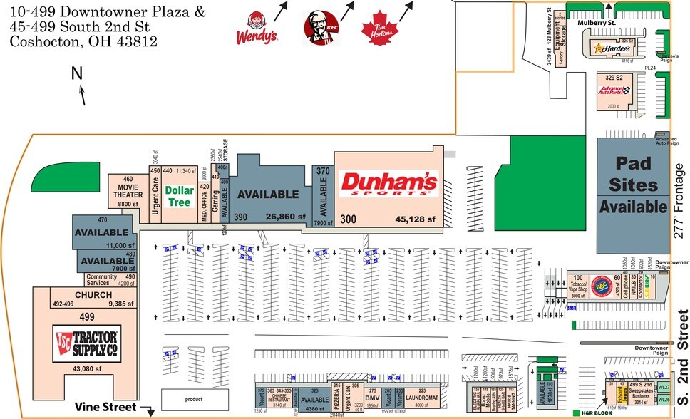 More Photos Of 300-499 Downtowner Plz, Coshocton Unknown For Lease