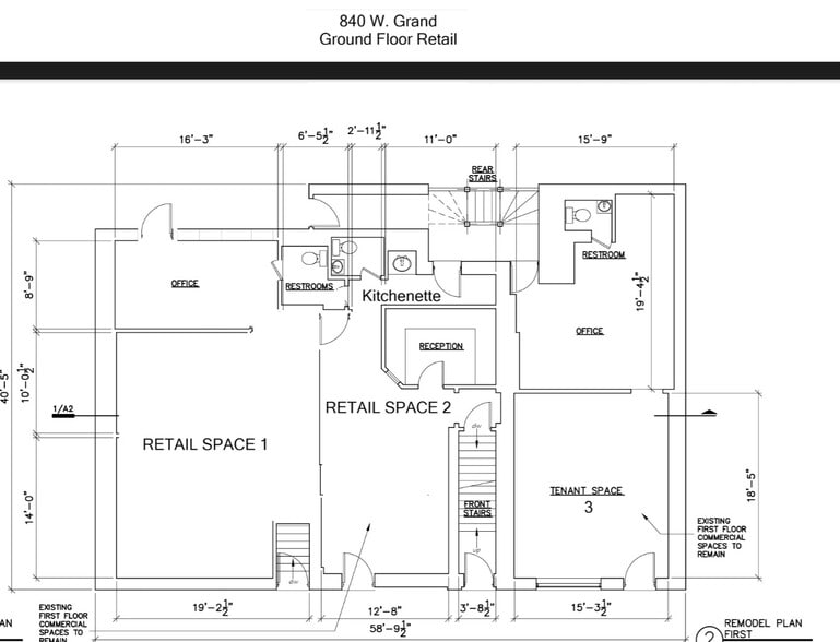 More Photos Of 838-840 W Grand Ave, Chicago Storefront Retail Residential For Lease