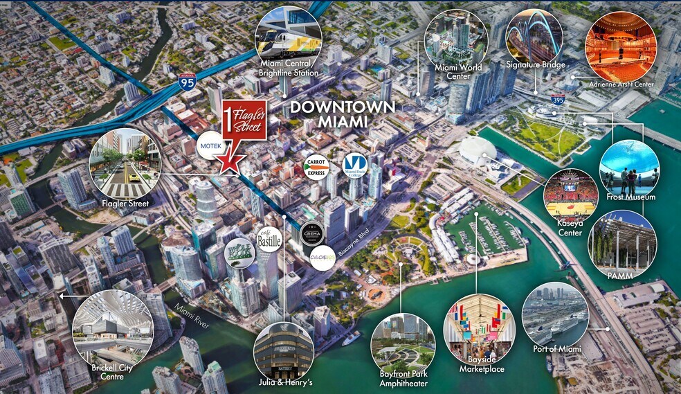 More Photos Of 1 E Flagler St, Miami Storefront Retail Office For Lease