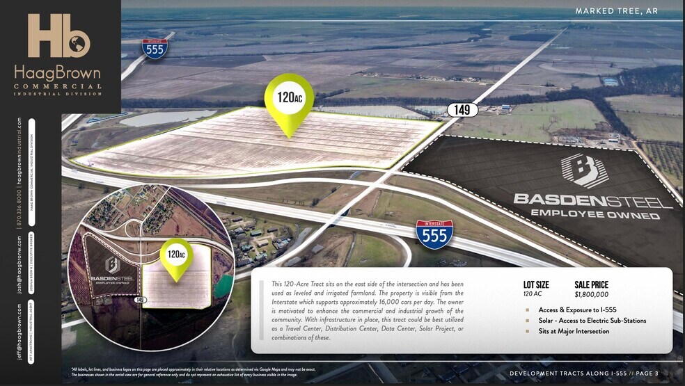 More Photos Of I-555 & Hwy 149 + 75 hwy, Marked Tree Land For Sale