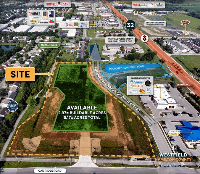 More Photos Of Oak Ridge & State Road 32 Rd, Westfield Land For Lease