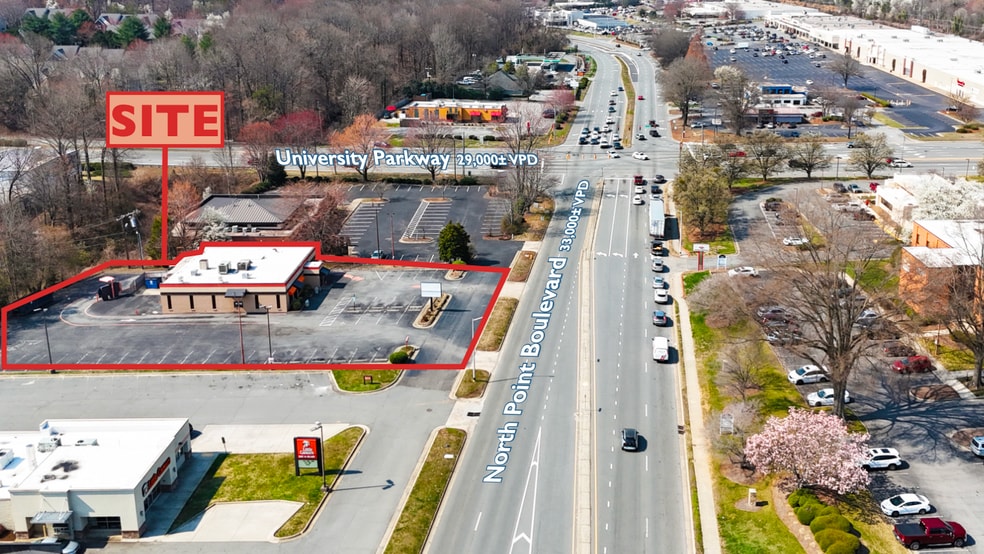 Primary Photo Of 7815 North Point Blvd, Winston-Salem Fast Food For Lease