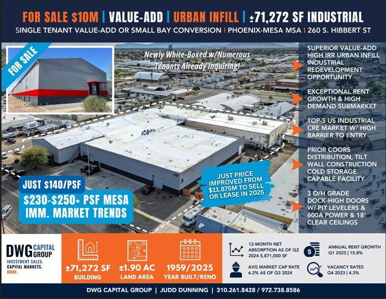 More Photos Of 260 S Hibbert St, Mesa Warehouse For Sale