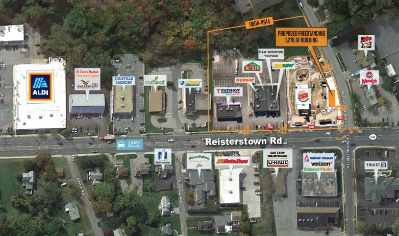 Primary Photo Of 1 W Chestnut Hill Ln, Reisterstown Fast Food For Lease