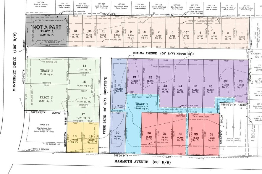More Photos Of Monterrey & Mammoth, Baton Rouge Land For Sale
