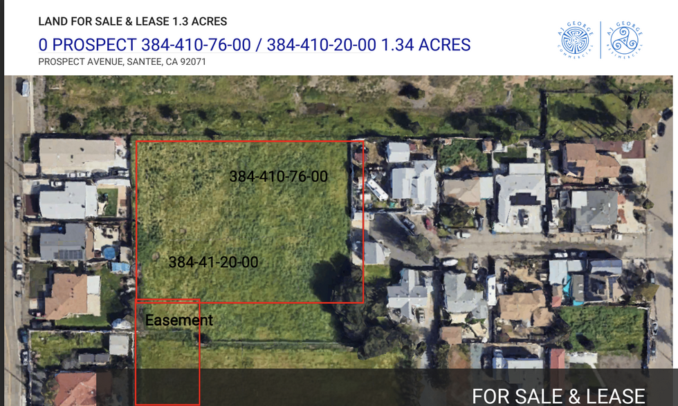 Primary Photo Of 000 Prospect Ave, Santee Land For Sale