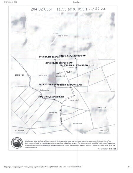 More Photos Of Lake Pleasant/ Cow Creek Road, Phoenix Land For Sale