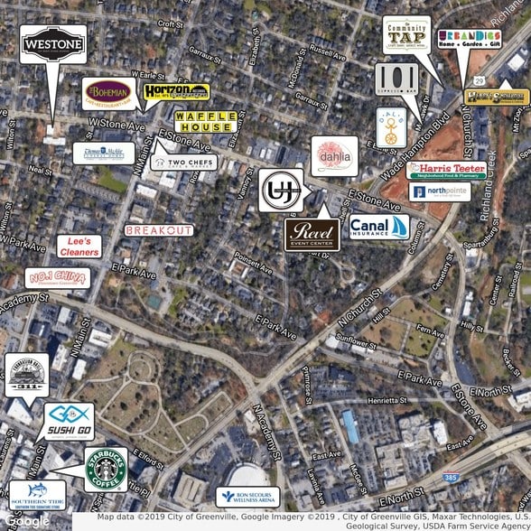 More Photos Of 109 W Stone Ave, Greenville Storefront Retail Office For Lease