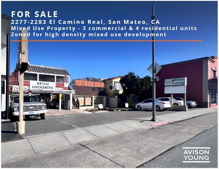 Primary Photo Of 2277-2283 S El Camino Real, San Mateo Storefront Retail Residential For Sale