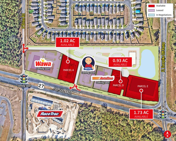 Primary Photo Of US Hwy 27 & O'Brien Road, Groveland Land For Lease