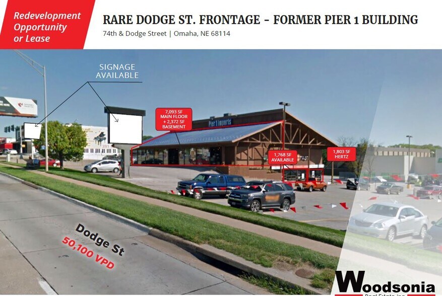More Photos Of 7405-7409 Dodge St, Omaha Freestanding For Lease