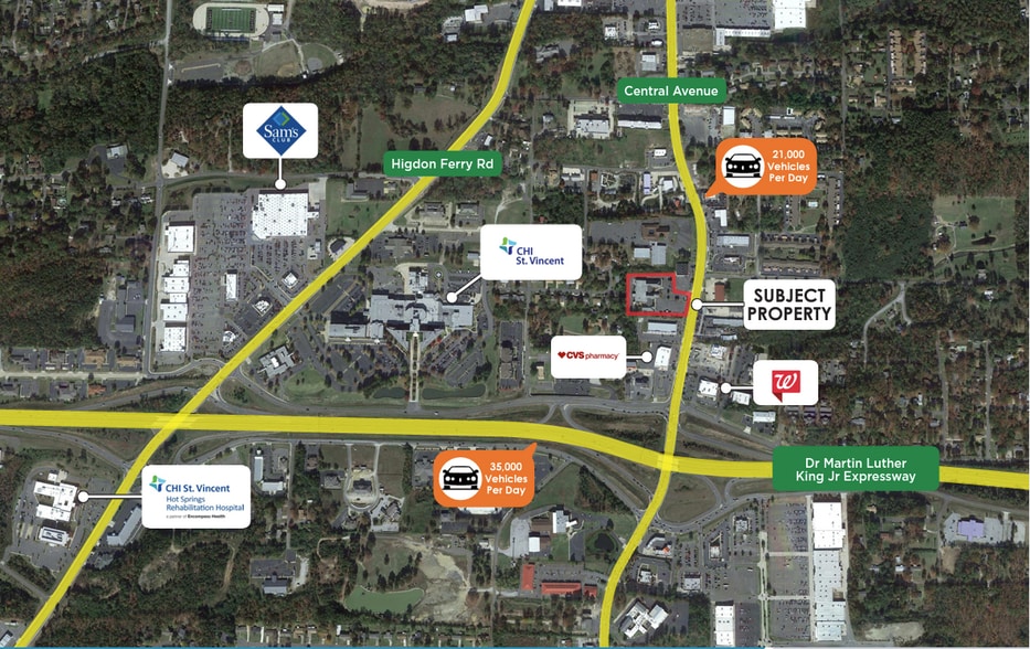 More Photos Of 3604 Central Ave, Hot Springs Medical For Lease