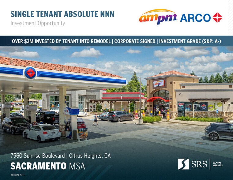 Primary Photo Of 7560 Sunrise Blvd, Citrus Heights Service Station For Sale