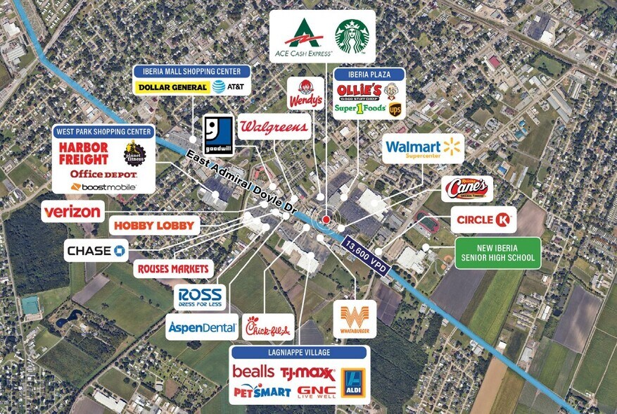 More Photos Of 1103 E Admiral Doyle Dr, New Iberia Freestanding For Sale