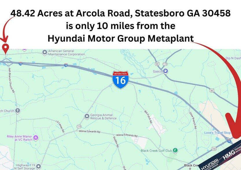 More Photos Of Arcola Road Rd @ GA HWY 46, Statesboro Land For Sale