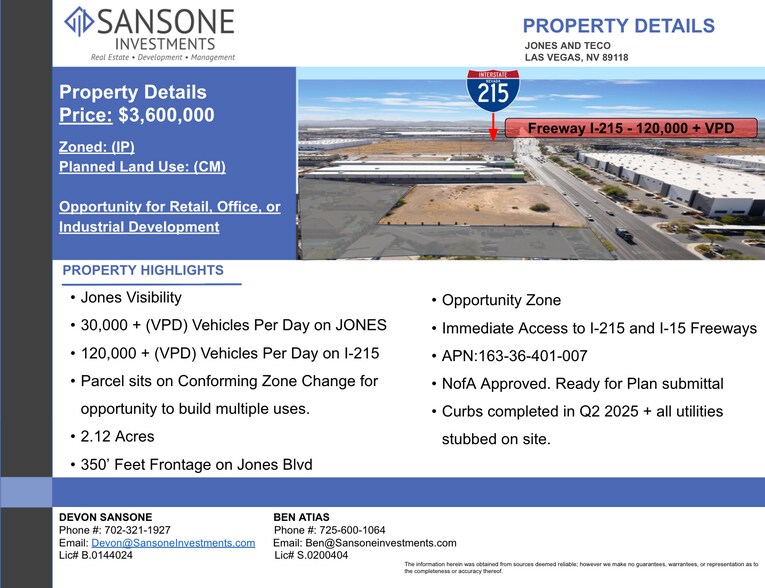 More Photos Of JONES AND TECO, Las Vegas Land For Sale
