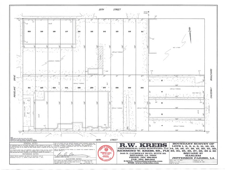 More Photos Of Lots 11-14 20th Street, Metairie Land For Sale