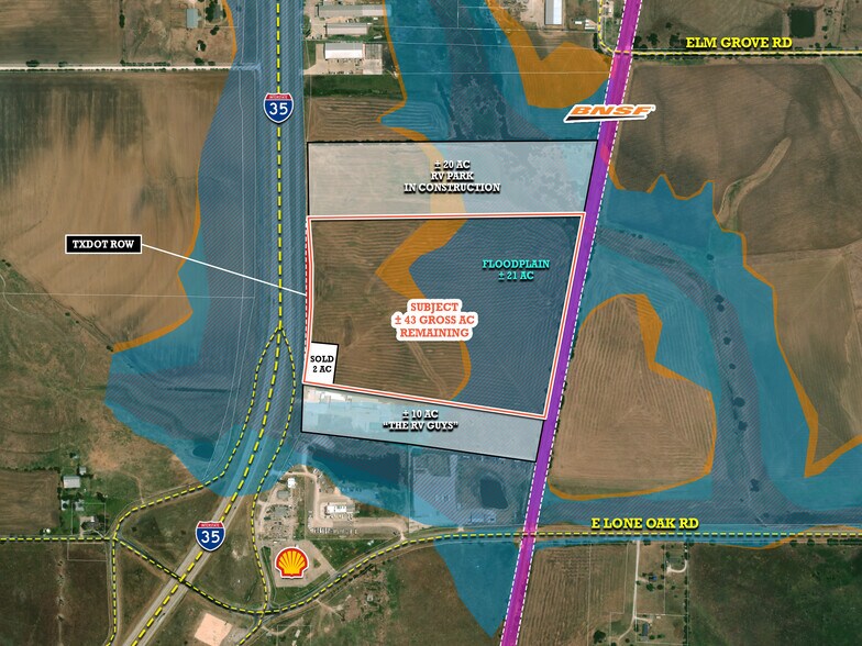 Primary Photo Of 12711 I-35 S, Valley View Land For Sale