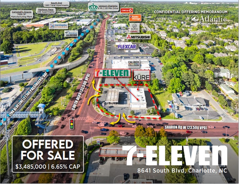More Photos Of 8641 South Blvd, Charlotte Convenience Store For Lease