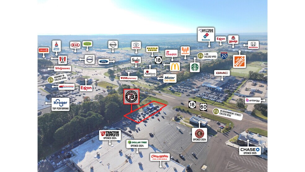 More Photos Of 5270 US-80, Pearl Fast Food For Sale