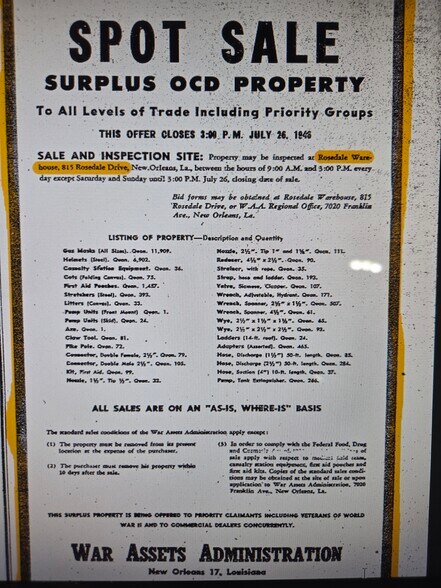 More Photos Of 815-817 Rosedale Dr, New Orleans Office For Sale