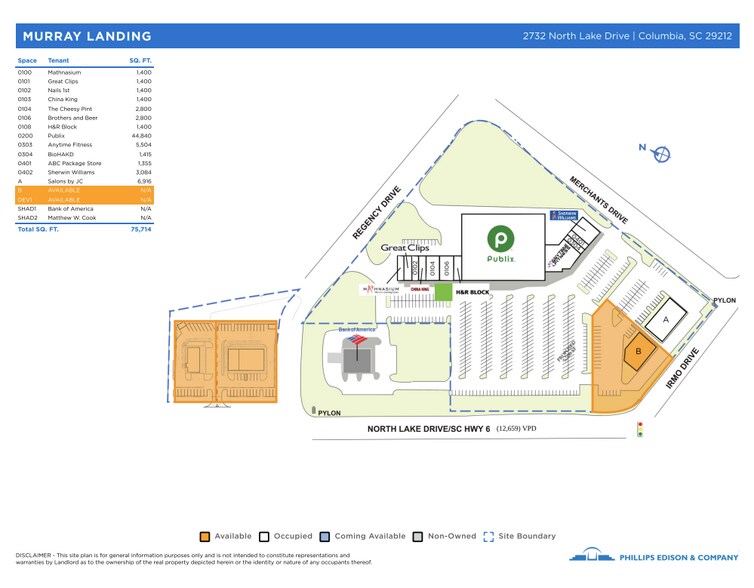 More Photos Of 2732 N Lake Dr, Columbia General Retail For Lease